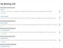 Tablet Screenshot of mybettinglife.blogspot.com