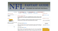 Desktop Screenshot of nflfantasyguide.blogspot.com