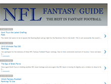 Tablet Screenshot of nflfantasyguide.blogspot.com