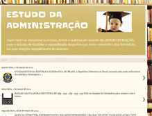 Tablet Screenshot of estudodaadministracao.blogspot.com