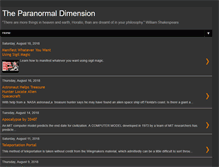 Tablet Screenshot of paranormaldimension.blogspot.com