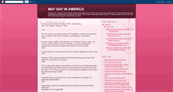 Desktop Screenshot of maydayinamerica.blogspot.com