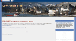 Desktop Screenshot of lawpunditblog.blogspot.com