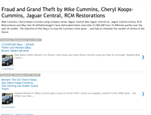 Tablet Screenshot of jaguarcentralmikecumminsfraudtheft.blogspot.com