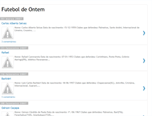 Tablet Screenshot of futeboldeontem.blogspot.com