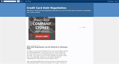 Desktop Screenshot of creditcard-debtnegotiation.blogspot.com