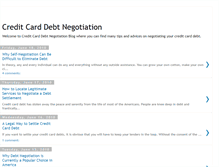 Tablet Screenshot of creditcard-debtnegotiation.blogspot.com