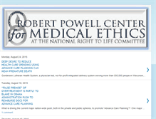 Tablet Screenshot of powellcenterformedicalethics.blogspot.com