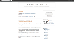 Desktop Screenshot of moleskinecaseiro.blogspot.com