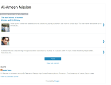 Tablet Screenshot of al-ameenmission.blogspot.com
