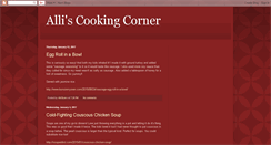 Desktop Screenshot of alliscookingcorner.blogspot.com