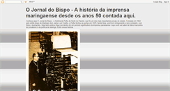 Desktop Screenshot of jornaldobispo.blogspot.com