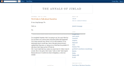 Desktop Screenshot of annalsofjimlad.blogspot.com