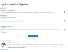Tablet Screenshot of izquierdacontrazapatero.blogspot.com