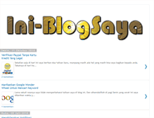 Tablet Screenshot of ini-blogsaya.blogspot.com