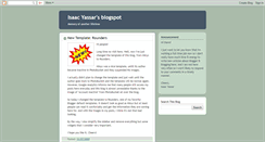 Desktop Screenshot of isaacyassar.blogspot.com