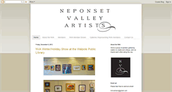 Desktop Screenshot of neponsetvalleyartists.blogspot.com