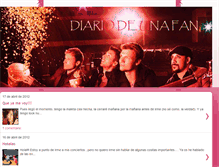 Tablet Screenshot of diariodefan.blogspot.com