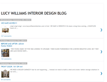 Tablet Screenshot of lucywilliamsinteriordesign.blogspot.com