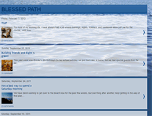 Tablet Screenshot of blessedpath2.blogspot.com