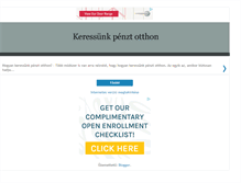 Tablet Screenshot of keressunkpenztotthon.blogspot.com