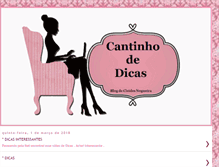 Tablet Screenshot of cantinhodedicas.blogspot.com