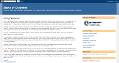 Desktop Screenshot of diabetes-signs.blogspot.com