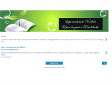 Tablet Screenshot of espiritualidadeverdade.blogspot.com