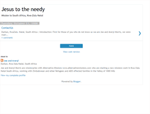 Tablet Screenshot of jesustotheneedy.blogspot.com