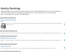 Tablet Screenshot of healthyramblings.blogspot.com