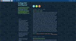 Desktop Screenshot of collegegirlandbeyond.blogspot.com