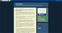 Desktop Screenshot of portletwork.blogspot.com