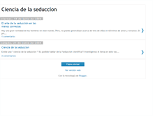 Tablet Screenshot of ciencia-de-la-seduccion.blogspot.com