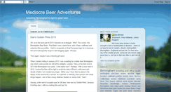 Desktop Screenshot of mediocrebeeradventures.blogspot.com