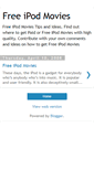 Mobile Screenshot of freeipodmoviestoday.blogspot.com