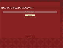 Tablet Screenshot of geraldovenancio.blogspot.com