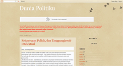Desktop Screenshot of duniapolitiku.blogspot.com