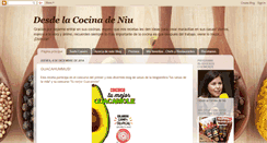 Desktop Screenshot of desdelacocinadeniuconamor.blogspot.com