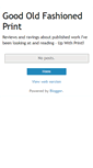Mobile Screenshot of goodoldfashionedprint.blogspot.com