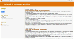 Desktop Screenshot of islandsunnews.blogspot.com