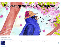 Tablet Screenshot of encouragement-is-contagious.blogspot.com