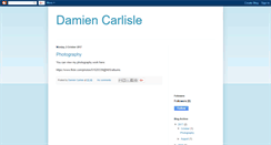 Desktop Screenshot of damiencarlisle.blogspot.com