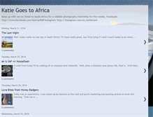 Tablet Screenshot of katiegoestoafrica.blogspot.com