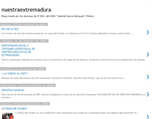 Tablet Screenshot of nuestra-extremadura.blogspot.com