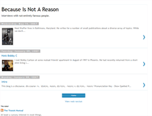 Tablet Screenshot of becauseisnotareason.blogspot.com