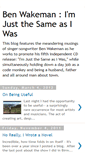 Mobile Screenshot of benwakeman.blogspot.com