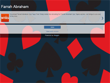 Tablet Screenshot of farrah-abraham-sex-tape-download.blogspot.com