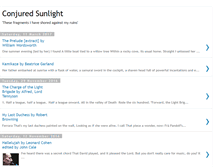 Tablet Screenshot of conjuredsunlight.blogspot.com