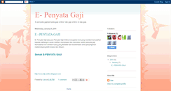 Desktop Screenshot of e-penyatagaji.blogspot.com