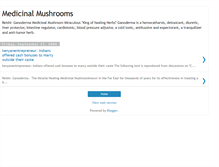 Tablet Screenshot of medicinal-mushrooms.blogspot.com